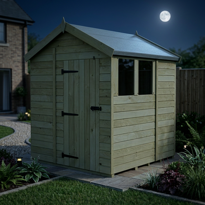 7 x 7 Apex Shed (Single Door, With Windows) - view 6