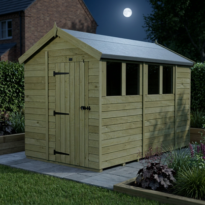 7 x 11 Apex Shed (Single Door, With Windows) - view 3