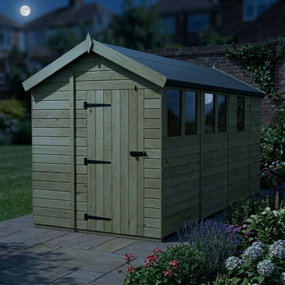 7 x 13 Apex Shed (Single Door, With Windows) - view 6