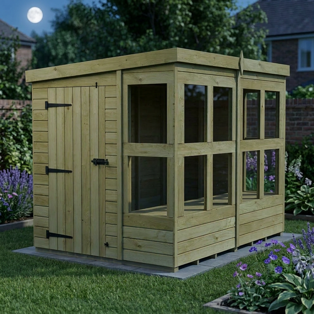 6 x 8 Pent Potting Shed - view 5