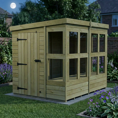 6 x 8 Pent Potting Shed - view 5