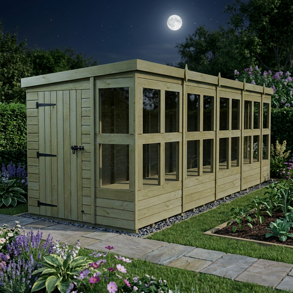 6 x 18 Pent Potting Shed - view 6