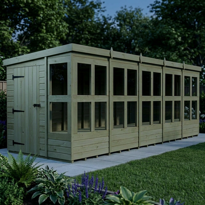 6 x 20 Pent Potting Shed - view 6