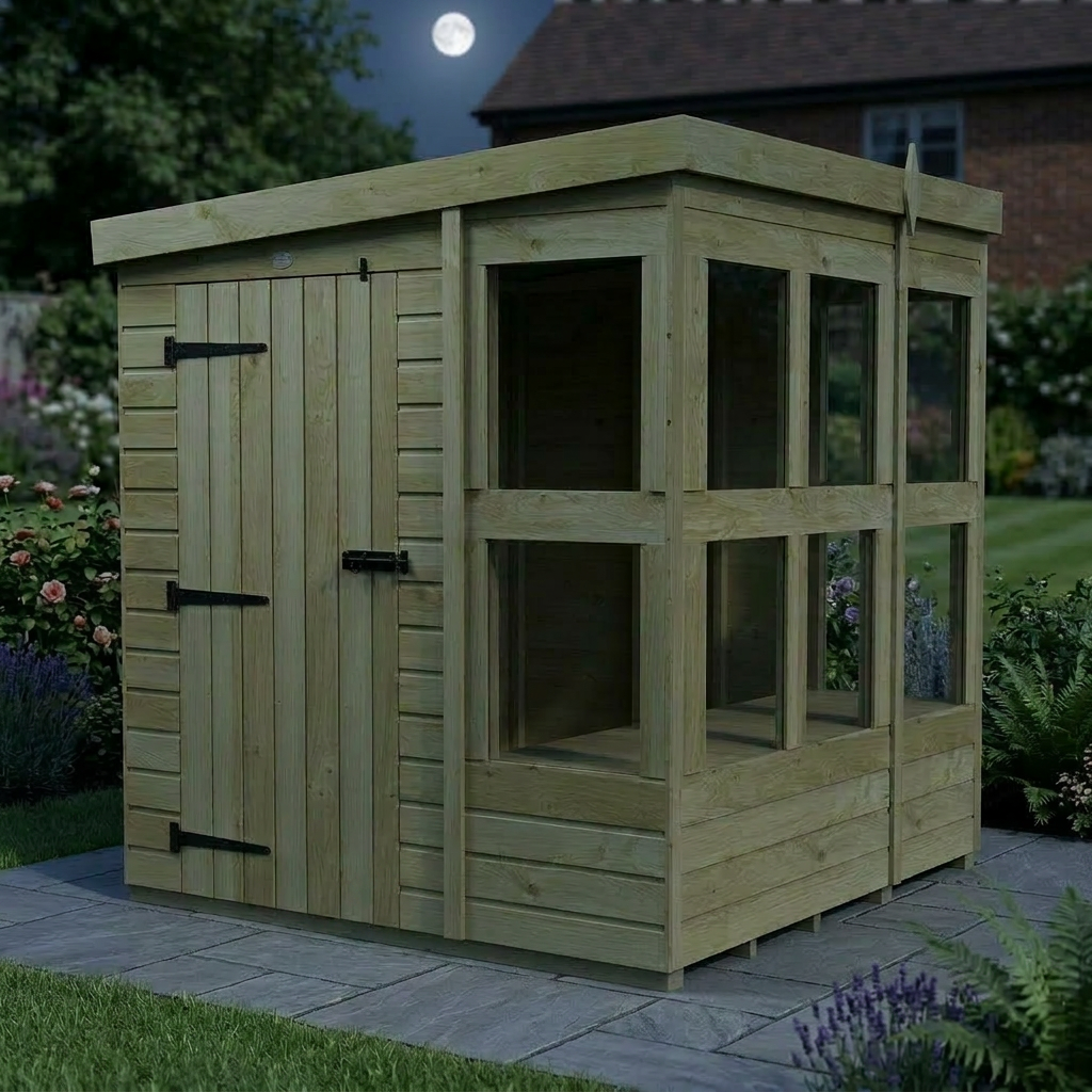 6 x 6 Pent Potting Shed - view 5