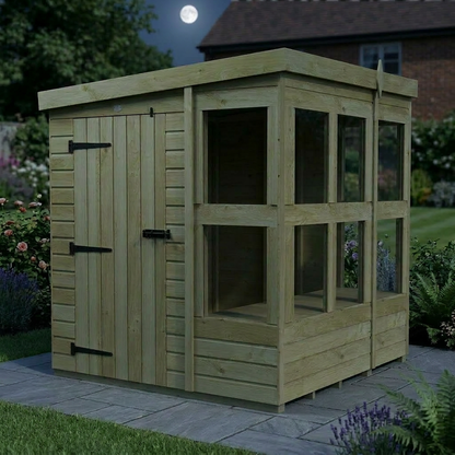 6 x 6 Pent Potting Shed - view 5
