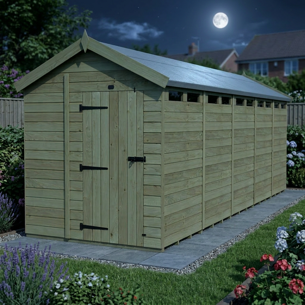 6 x 20 Apex Security Shed - view 5