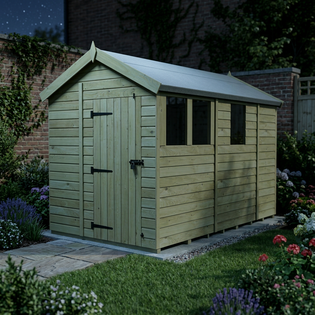 7 x 9 Apex Shed (Single Door, With Windows) - view 6