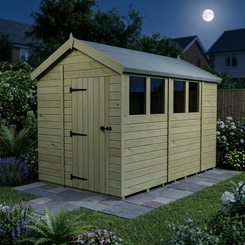 6 x 11 Apex Shed (Single Door, With Windows) - view 6