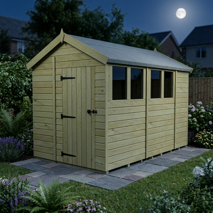 6 x 11 Apex Shed (Single Door, With Windows) - view 6