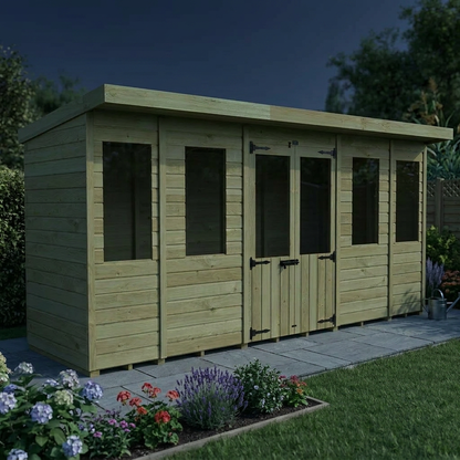 14 x 4 Pent Summer House - view 6