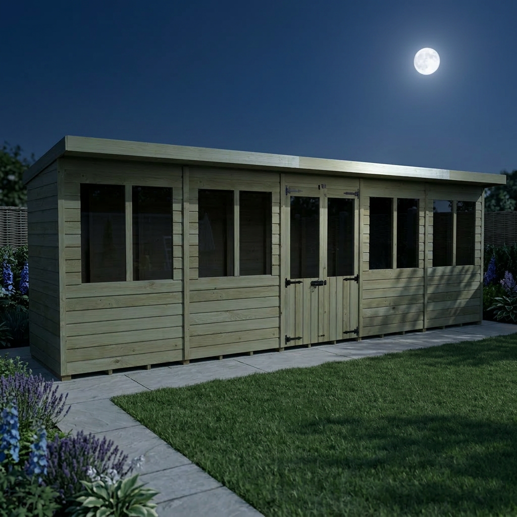 20 x 4 Pent Summer House - view 5