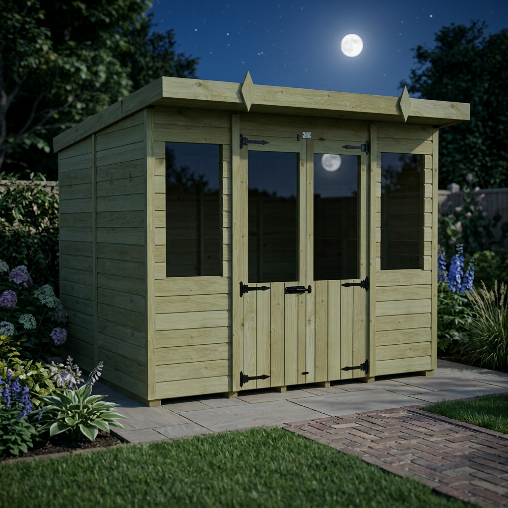 8 x 6 Pent Summer House - view 5