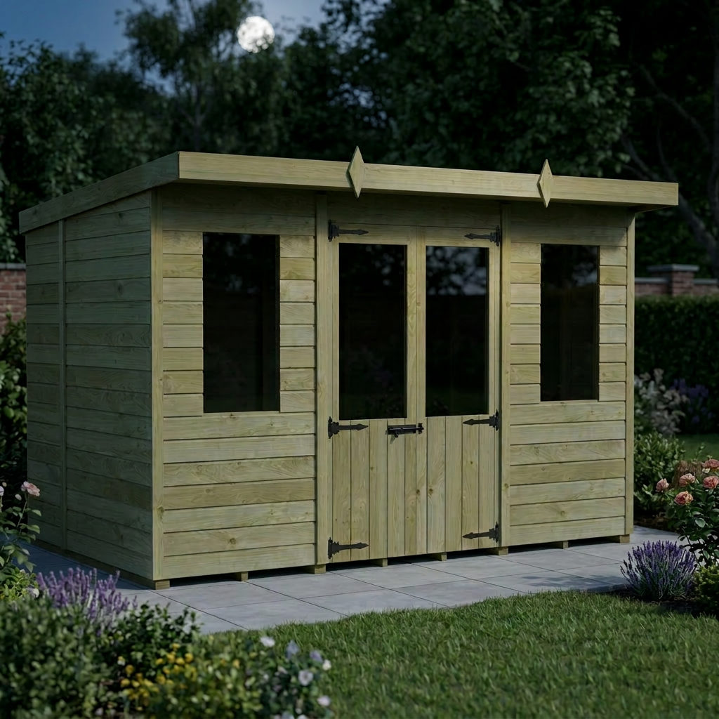 10 x 7 Pent Summer House - view 4