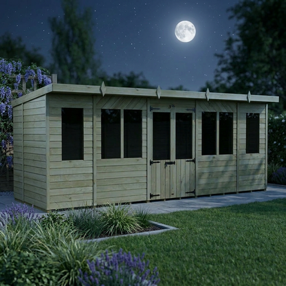 18 x 5 Pent Summer House - view 3