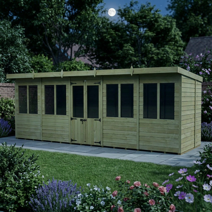 20 x 6 Pent Summer House - view 3