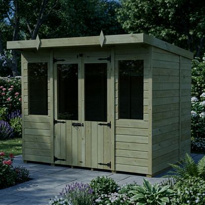 8 x 7 Pent Summer House - view 6
