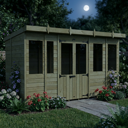 14 x 7 Pent Summer House - view 5