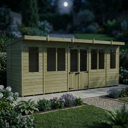 18 x 7 Pent Summer House - view 5