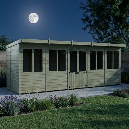 20 x 8 Pent Summer House - view 4