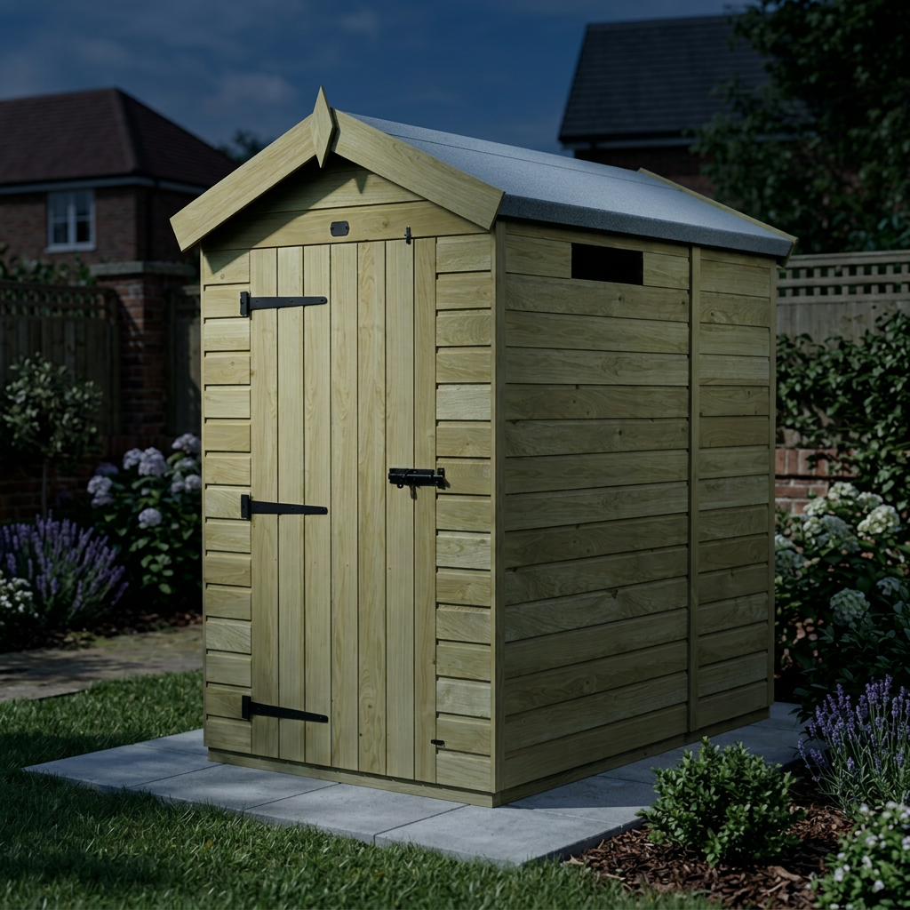 5 x 4 Apex Security Shed - view 3