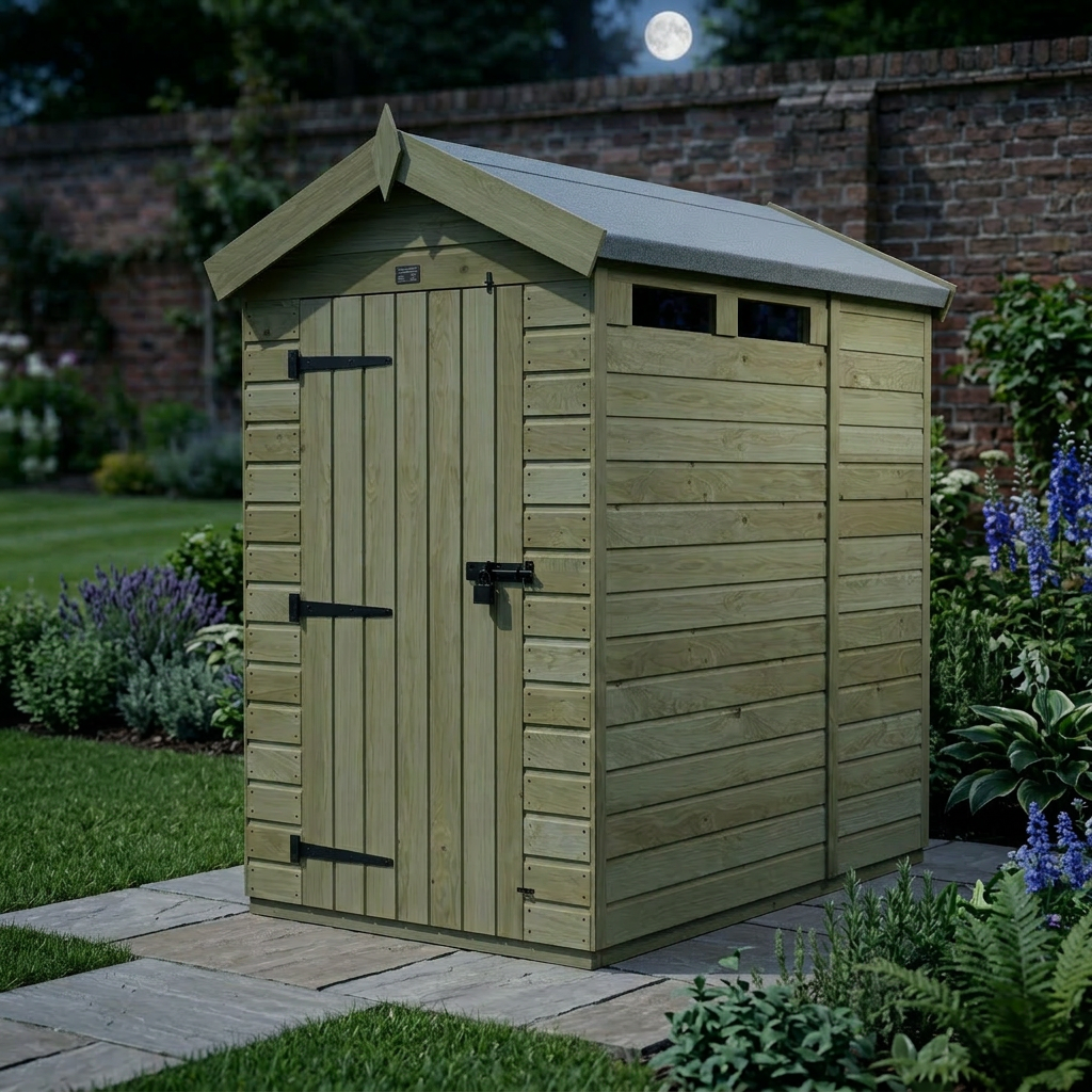 6 x 4 Apex Security Shed - view 5
