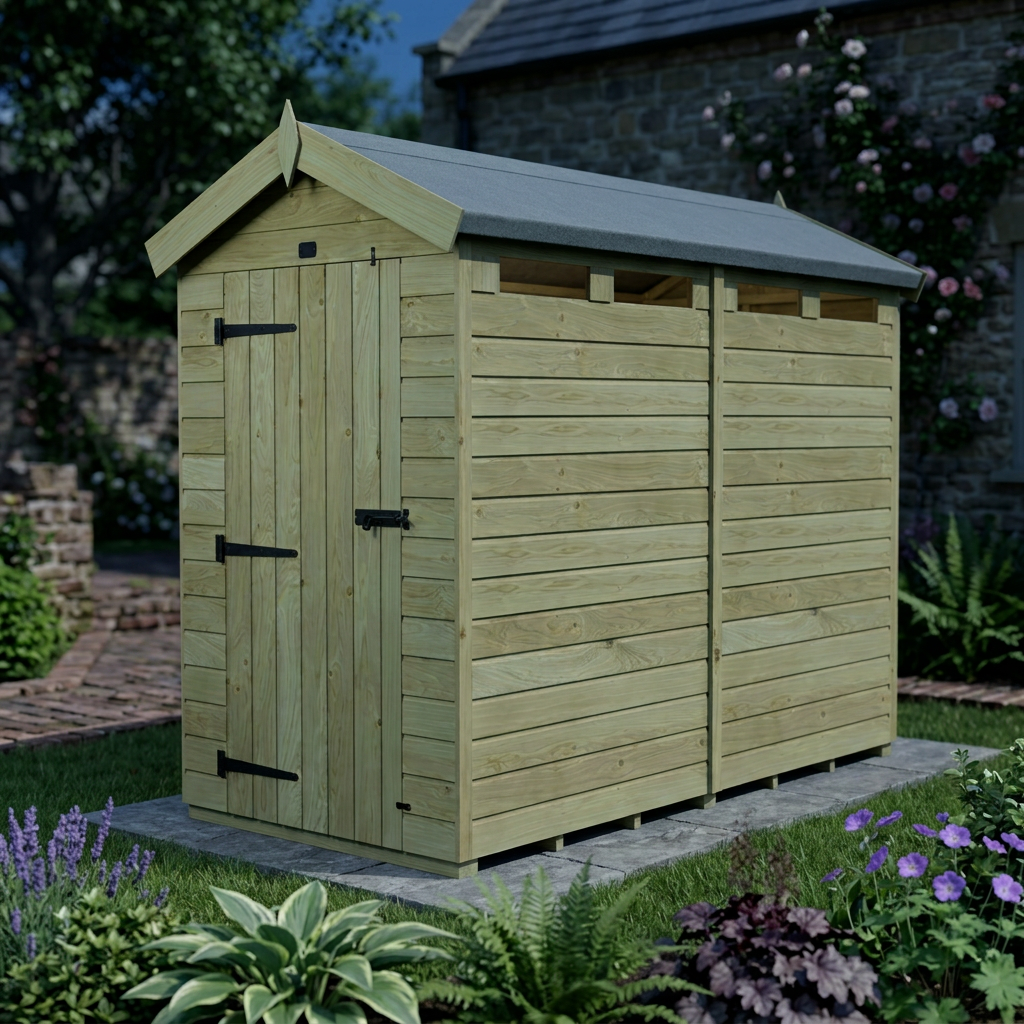 8 x 4 Apex Security Shed - view 4