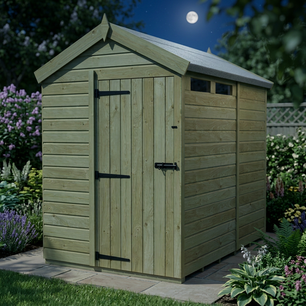 7 x 5 Apex Security Shed - view 4