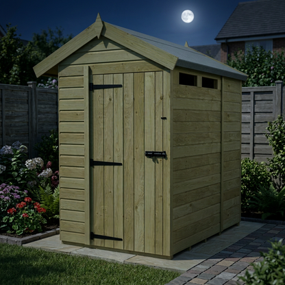 6 x 5 Apex Security Shed - view 5