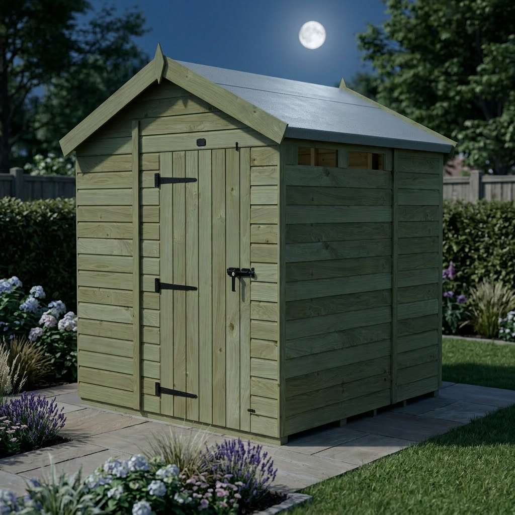 6 x 6 Apex Security Shed - view 5