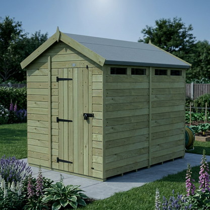 8 x 6 Apex Security Shed - view 4
