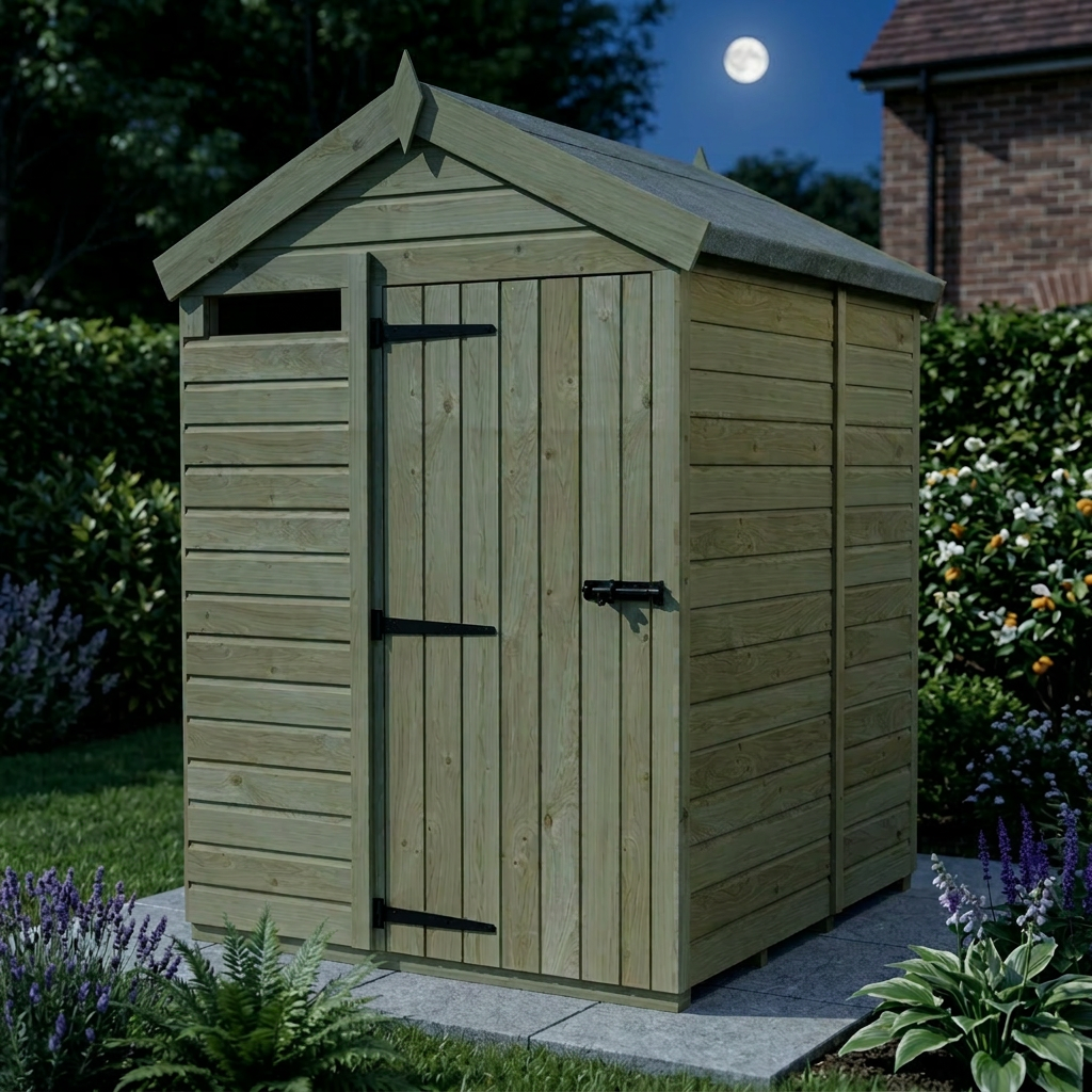 5 x 5 Apex Security Shed - view 4