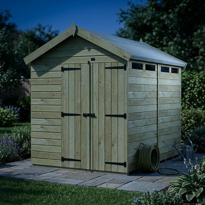 8 x 7 Apex Security Shed - view 5