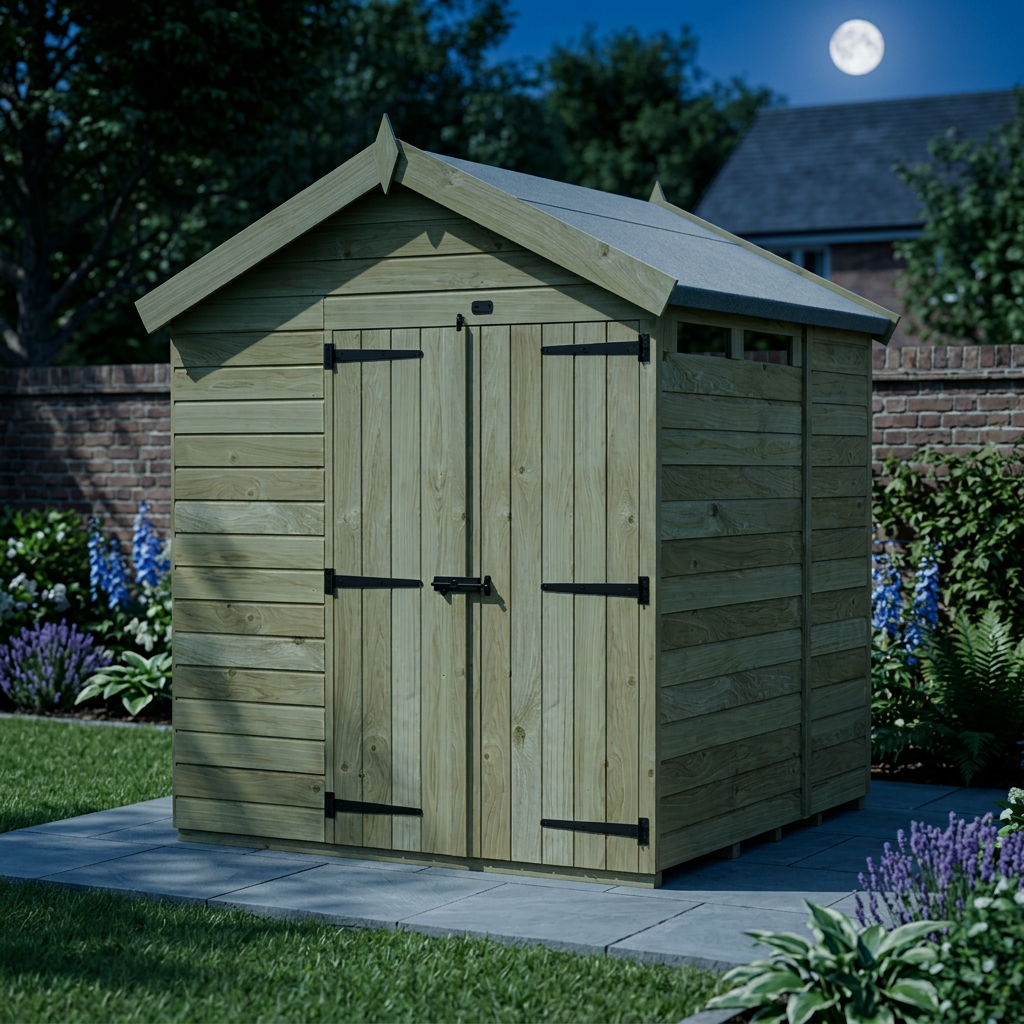6 x 7 Apex Security Shed - view 3