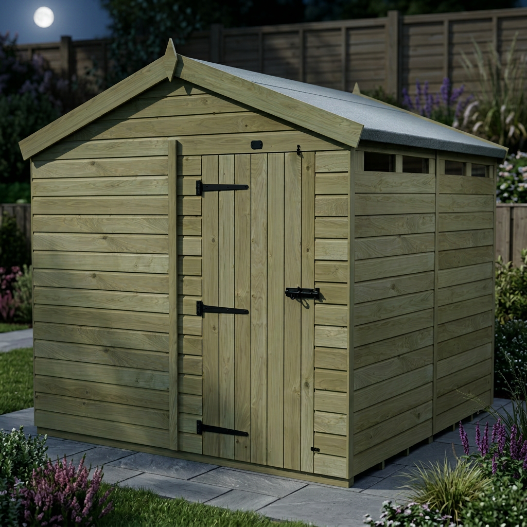 8 x 8 Apex Security Shed - view 4