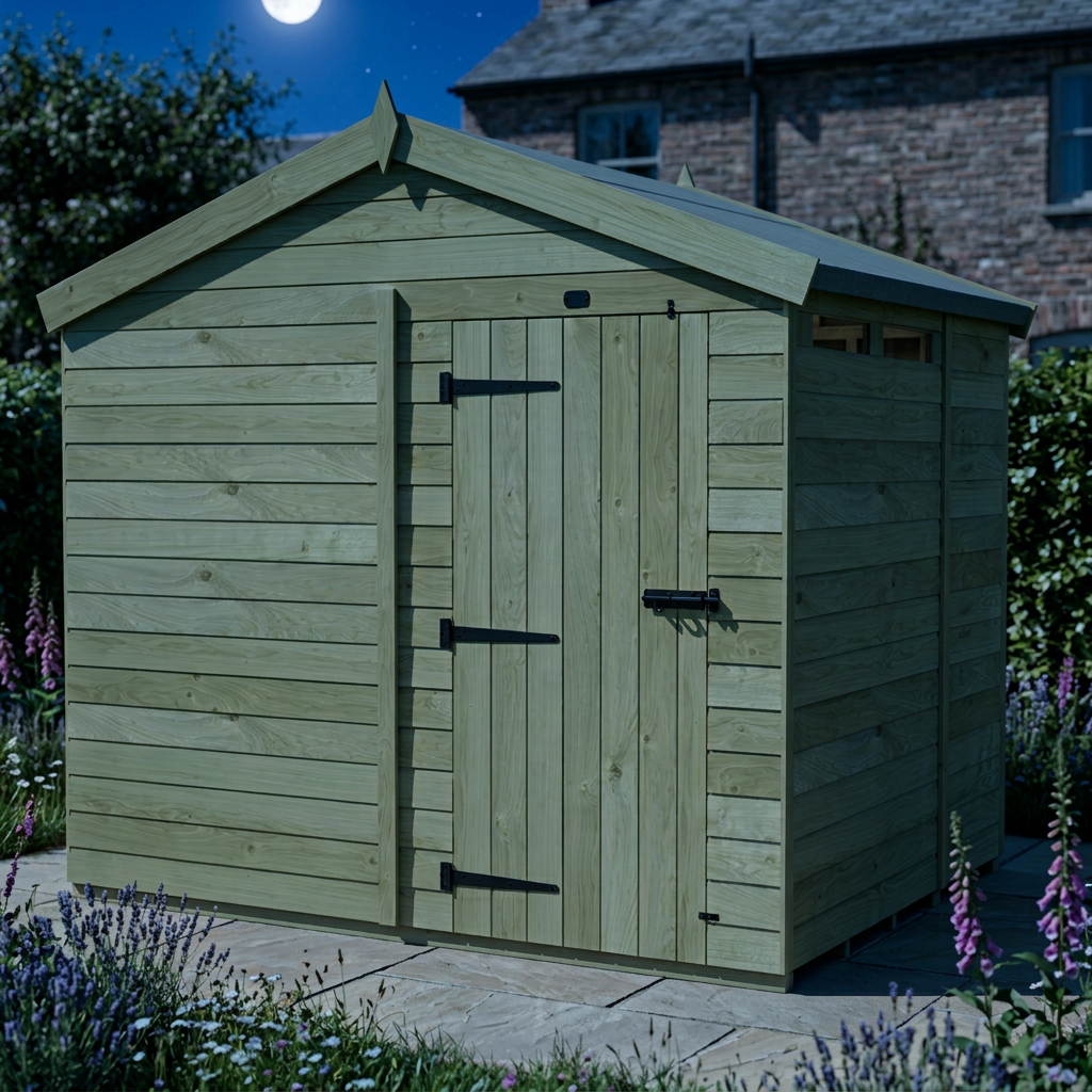7 x 8 Apex Security Shed - view 3