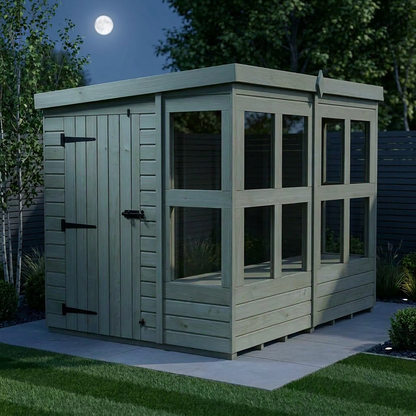 6 x 8 Pent Potting Shed - view 2