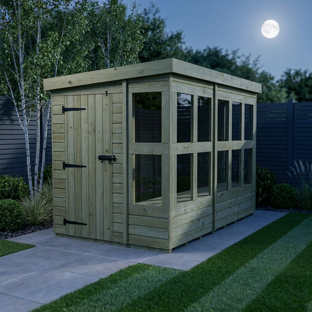 6 x 10 Pent Potting Shed - view 2