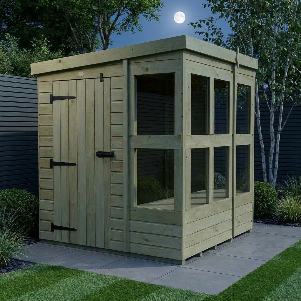 6 x 6 Pent Potting Shed - view 2