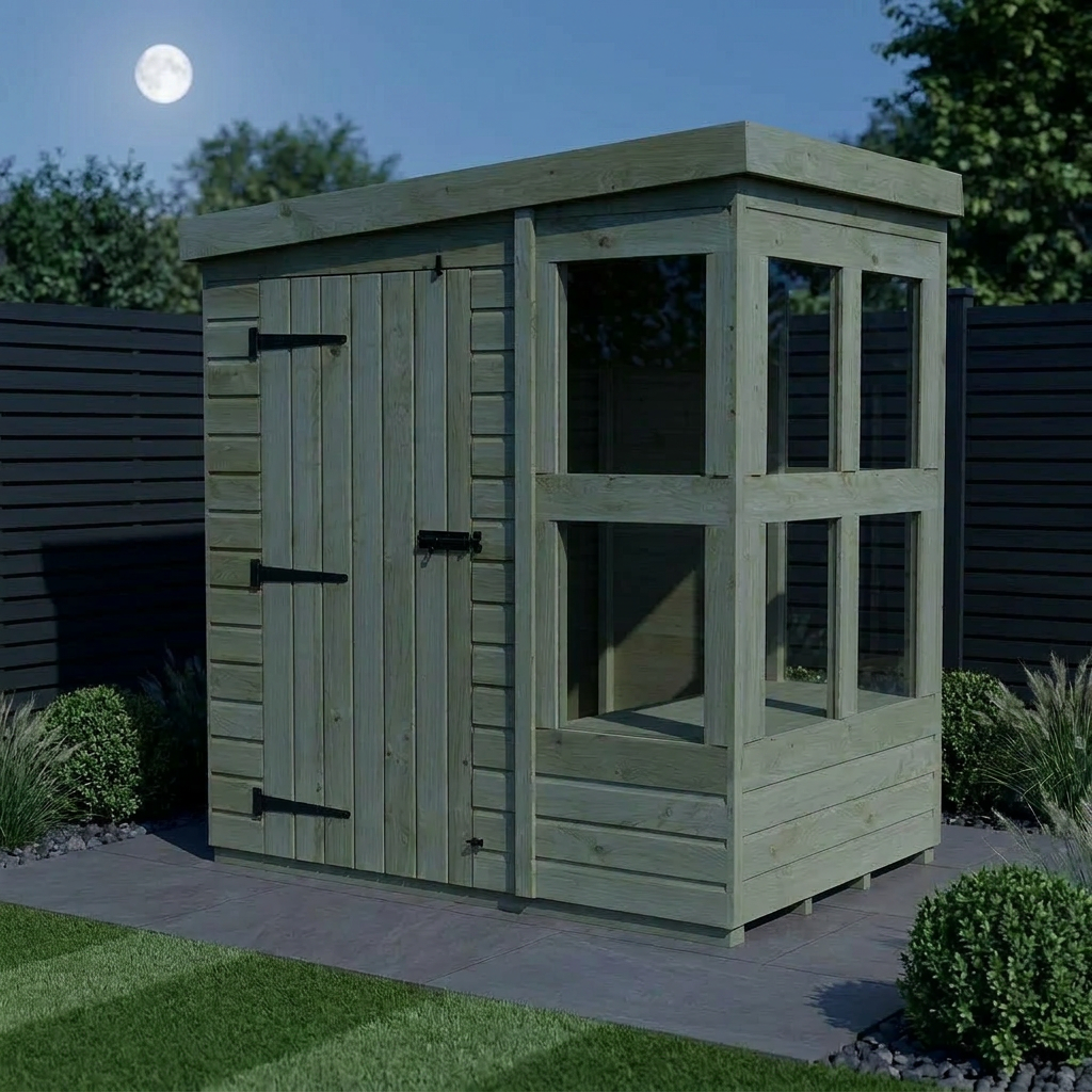 6 x 4 Pent Potting Shed - view 2