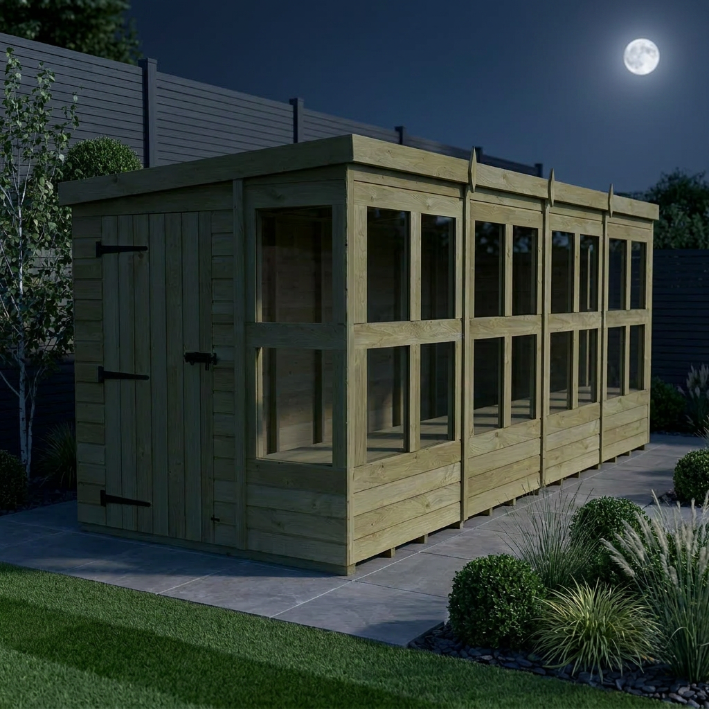 6 x 16 Pent Potting Shed - view 2