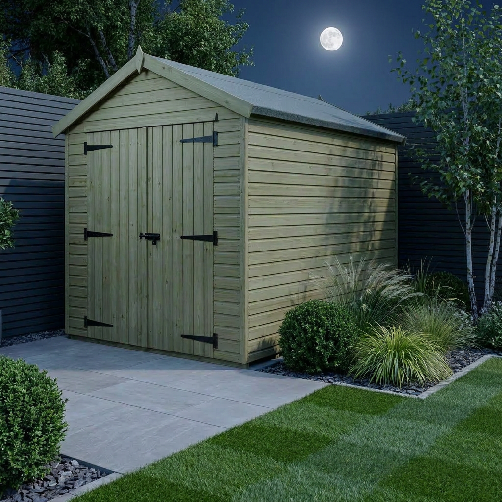 7 x 10 Apex Shed (Double Door, No Windows) - view 2