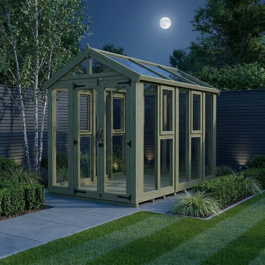 6x10 Glass Greenhouse - view 2