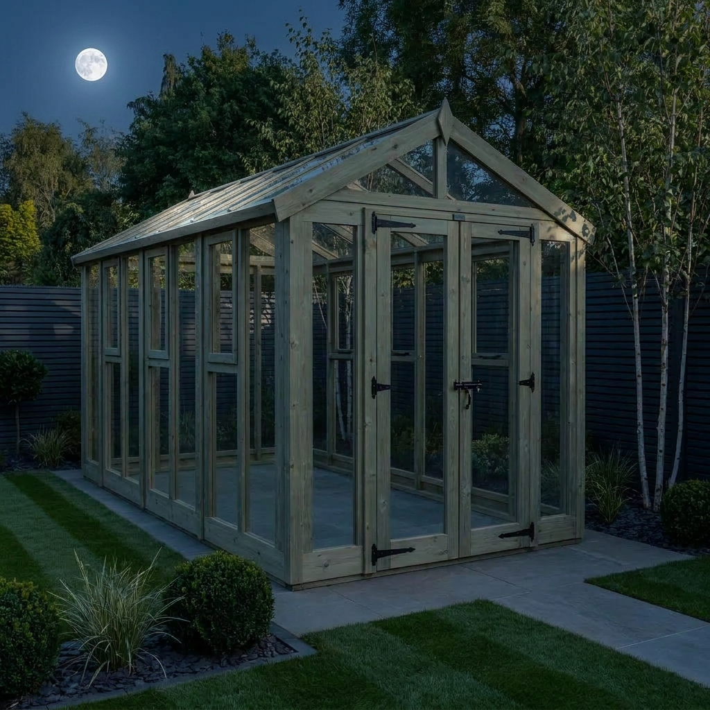6x14 Glass Greenhouse - view 3