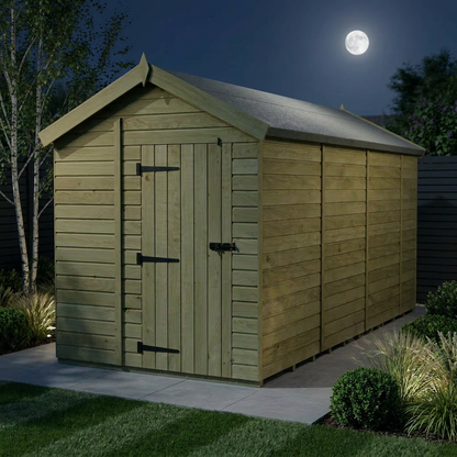 7 x 13 Apex Shed (Single Door, No Windows) - view 2