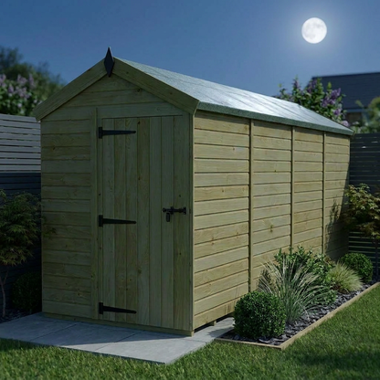 5 x 16 Apex Shed (Single Door, No Windows) - view 2
