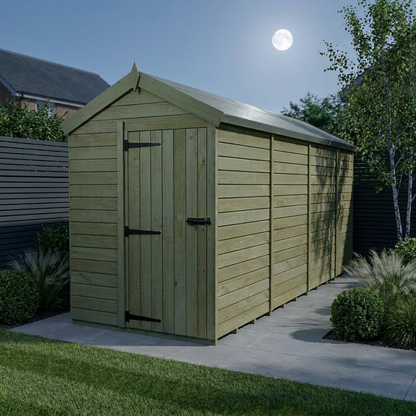 5 x 15 Apex Shed (Single Door, No Windows) - view 2