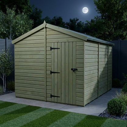 8 x 9 Apex Shed (Single Door, No Windows) - view 2