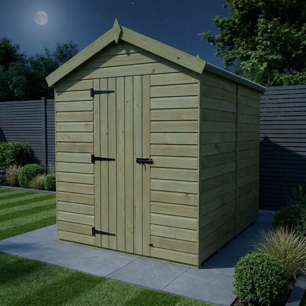 7 x 5 Apex Shed (Single Door, No Windows) - view 2