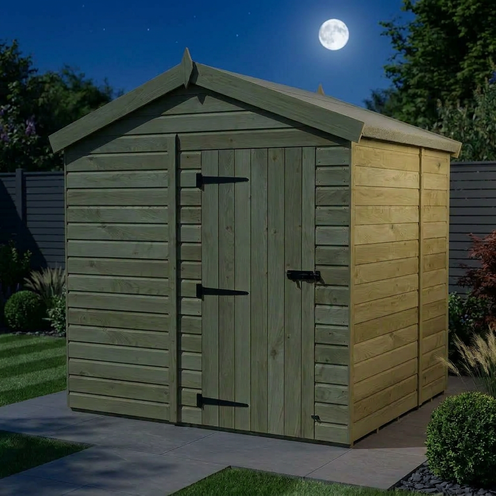 8 x 6 Apex Shed (Single Door, No Windows) - view 2