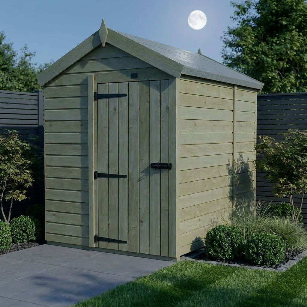 5 x 6 Apex Shed (Single Door, No Windows) - view 2